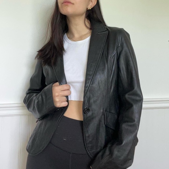 DANIER 100% genuine leather blazer jacket - Picture 5 of 6